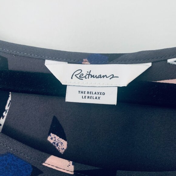 Reitmans Grey Blouse modern pattern Size XL - Picture 5 of 7